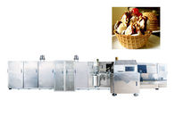 Completamente linea di produzione del cono dello zucchero del rullo di Antomatic/macchina del gelato industriale con i piatti di cottura del ghisa