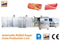 Linea di produzione durevole del cono dello zucchero/macchina del gelato industriale 7000L*2400W*1800H