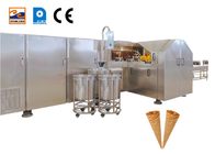 Linea di produzione automatica del cono di zucchero arrotolato Macchina per la produzione di cono di cialda da forno industriale per gelato