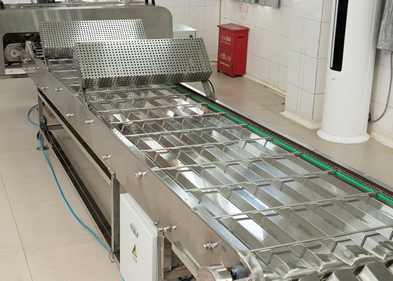 Nastro trasportatore semi automatico per alimenti realizzato in acciaio inossidabile