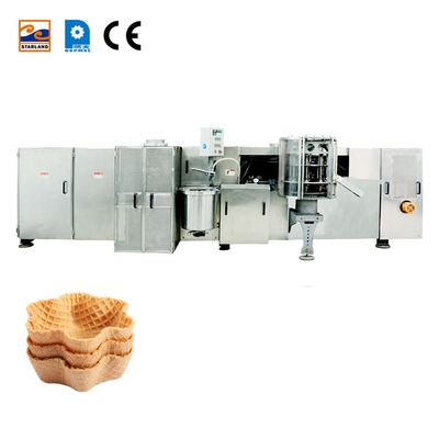 Equipaggiamento per la produzione di snack per la macchina per la fabbricazione di waffle basket con CE