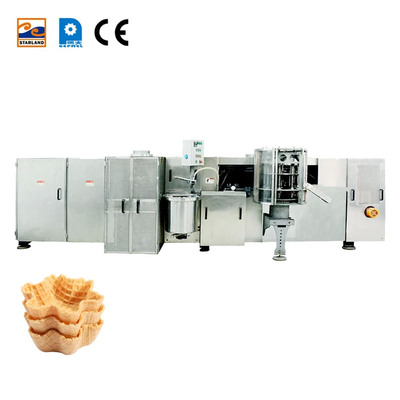 Linea di produzione di waffle basket personalizzabile con motore principale 2.0hp / 1.5KW