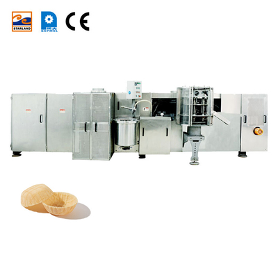 Capacità Linea di produzione automatica di cestini di waffle in acciaio inossidabile con motore principale