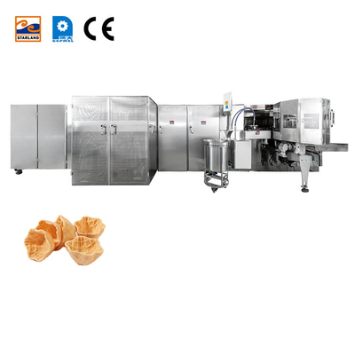Macchina per cestini per waffle controllata PLC in acciaio inossidabile con supporto tecnico video