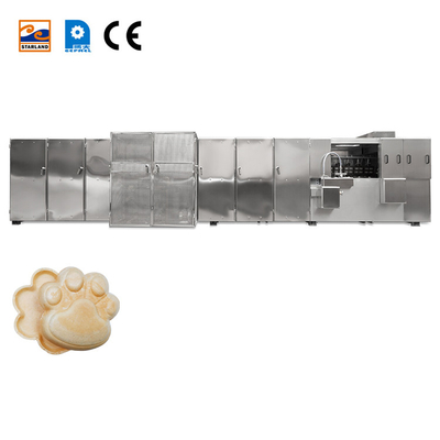 Linea di produzione automatica di wafer in acciaio inossidabile Monaka Macchina di trasformazione alimentare per una produzione fluida