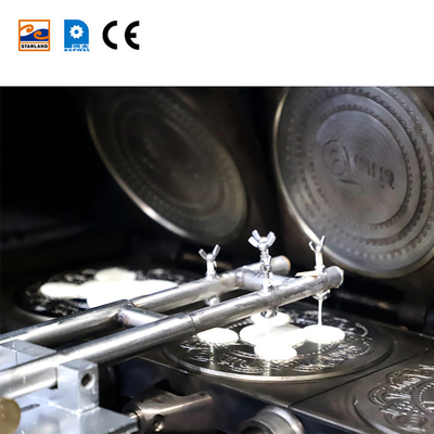Attrezzature di produzione di wafer a gas Obleas personalizzate con controllo automatico della temperatura e visualizzazione digitale