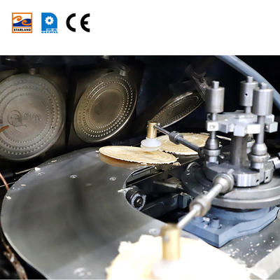 Attrezzature di produzione di wafer a gas Obleas personalizzate con controllo automatico della temperatura e visualizzazione digitale