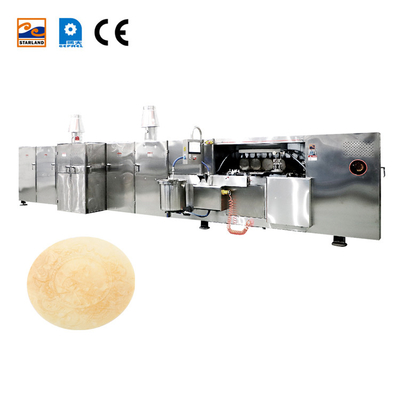 Macchina per la produzione automatica di wafer in acciaio inossidabile con display di temperatura digitale