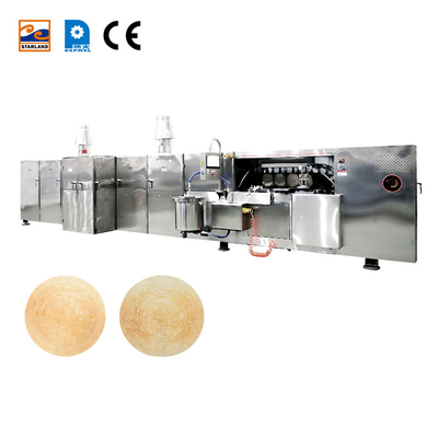 Linea di produzione automatica di wafer in acciaio inossidabile personalizzata con display di temperatura digitale