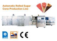 Linea di produzione automatica del cono gelato con il sistema orizzontale di rotolamento