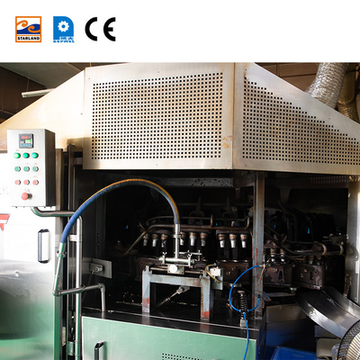 Sistema di controllo PLC Linea di produzione di coni di wafer con supporto tecnico video post-servizio personalizzato
