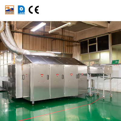 Sistema di controllo PLC Linea di produzione di coni di wafer con supporto tecnico video post-servizio personalizzato