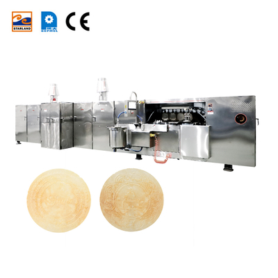 Controllo della temperatura a display digitale Linea di produzione di wafer Obleas per la produzione personalizzata