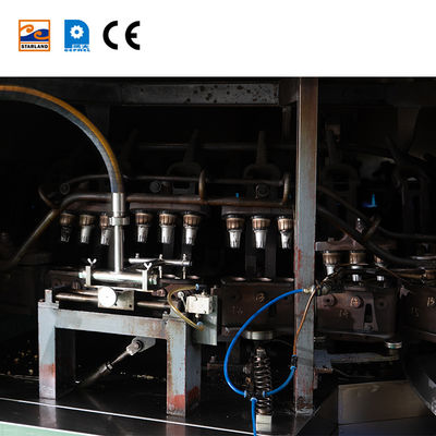 Linea di produzione coni wafer PLC 28 stampi con design personalizzato