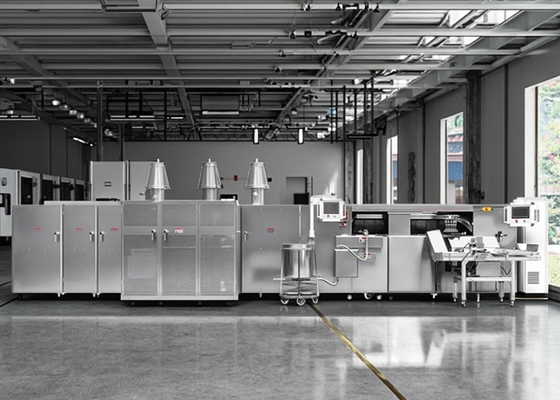 Linea di produzione automatica per involtini di uova e waffle