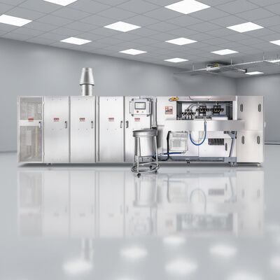 Linea di produzione automatica per coni di wafer in acciaio inossidabile con sistema di controllo PLC per la produzione di coni di wafer