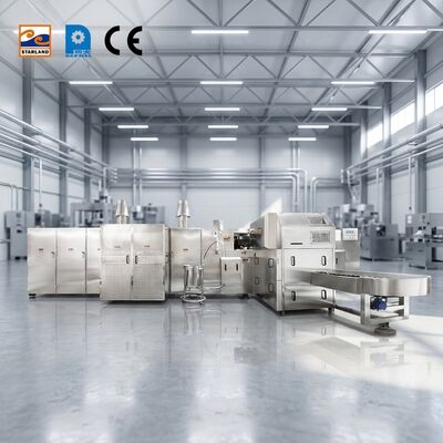 Produzione di macchine di rotolamento a cono di gelato tensione 220V380V con esigenze minime di manutenzione
