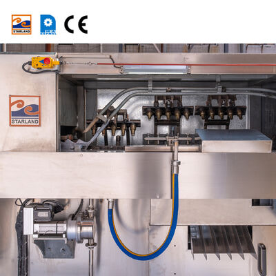 Linea di produzione di coni di wafer che offre un processo di produzione stabile e continuo con un controllo preciso della temperatura e del tempo