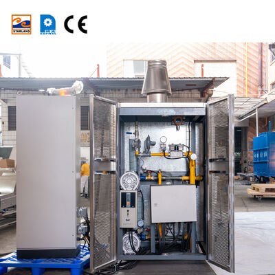 Linea di produzione automatica di coni di wafer dotata di controllo digitale della temperatura sul display e di sistema di controllo PLC per una produzione costante