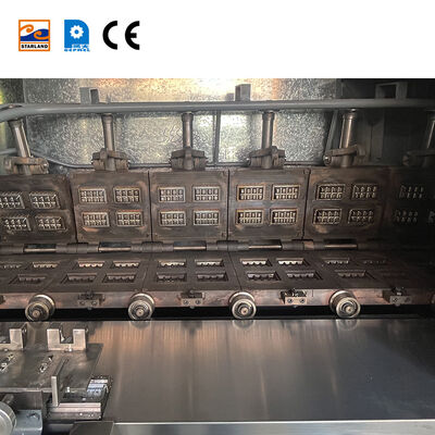 Linea di produzione di wafer in acciaio inossidabile Monaka, inclusa la soluzione di controllo della temperatura del display digitale per la produzione di biscotti da wafer