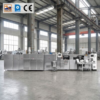 Sistema di controllo PLC Linea di produzione di waffle roll adatta per la produzione automatizzata di waffle roll ad alto volume