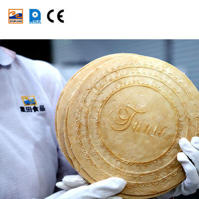 Macchina per wafer in acciaio inossidabile per la produzione industriale di wafer croccanti nell'industria alimentare