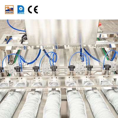 Dispositivo Automatico di Manicottatura a Cono in Acciaio Inossidabile Inclusa Specifica Motore Principale Costruito per Linea di Produzione di Coni Industriali
