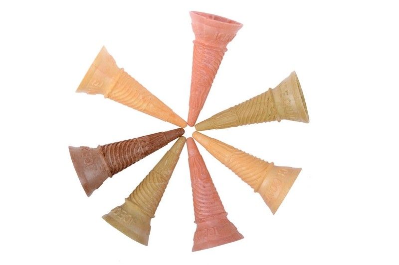 Multi cono della cialda del gelato di colore per il negozio/deposito, certificazione del CE