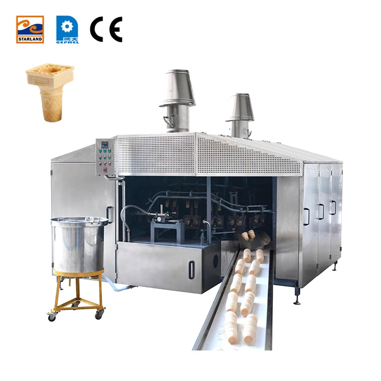 0.75kw Specifica del motore principale Linea di produzione automatica di coni di wafer con CE