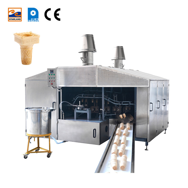 Attrezzature di produzione di coni di wafer automatiche all'avanguardia con controllo della temperatura a display digitale