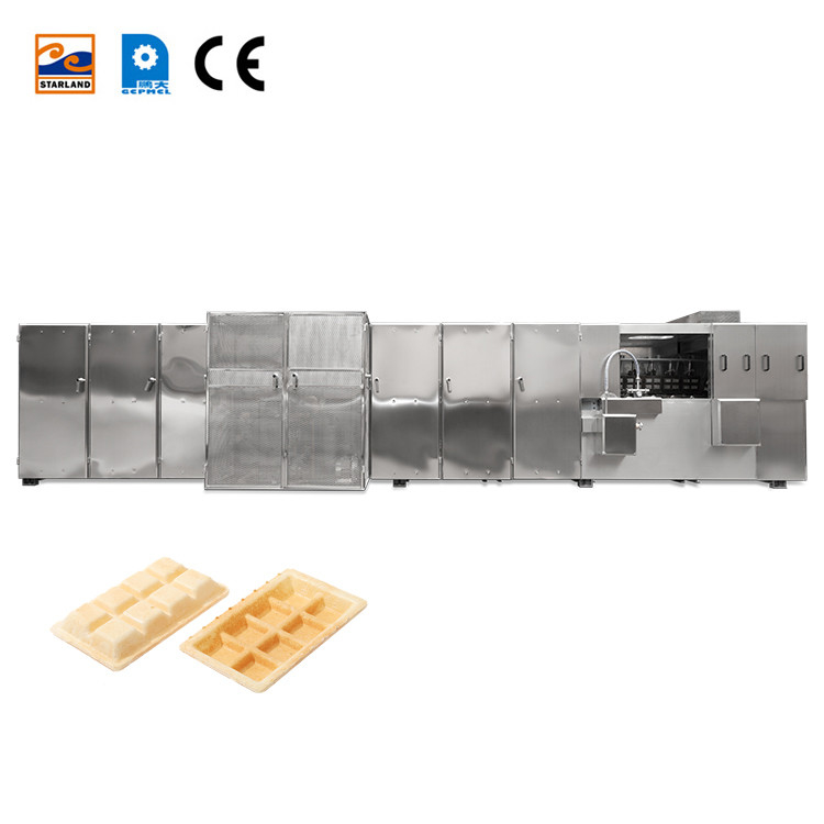 Linea di produzione di wafer Monaka personalizzabile con motore principale da 2,0 CV e sistema di controllo PLC