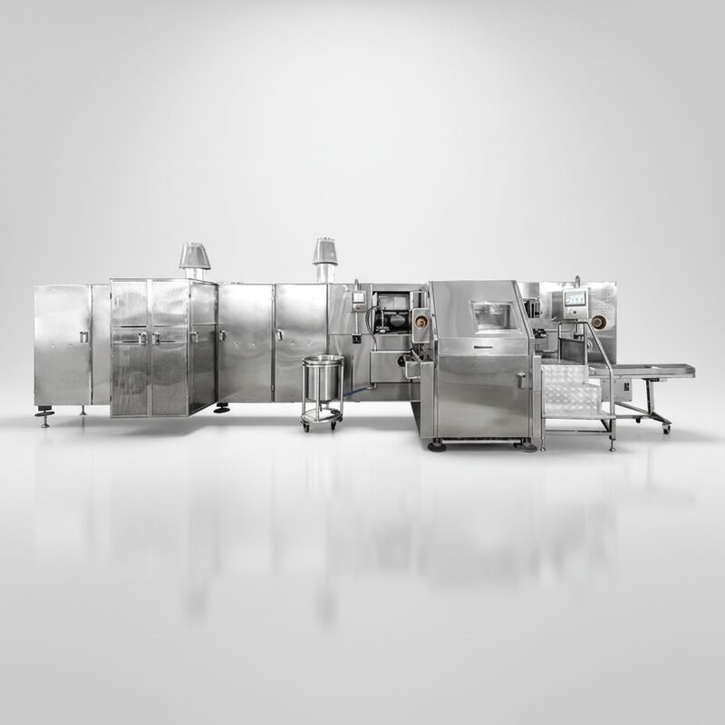 Macchina per coni di wafer facile da usare con capacità di 1800 pezzi/ora, che offre prestazioni stabili e coni coerenti