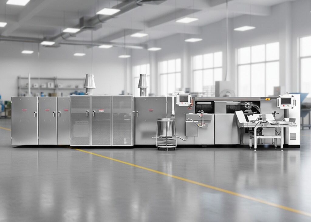 Linea di produzione automatica di involtini d'uovo progettata per una produzione costante e una facile manutenzione nell'industria alimentare