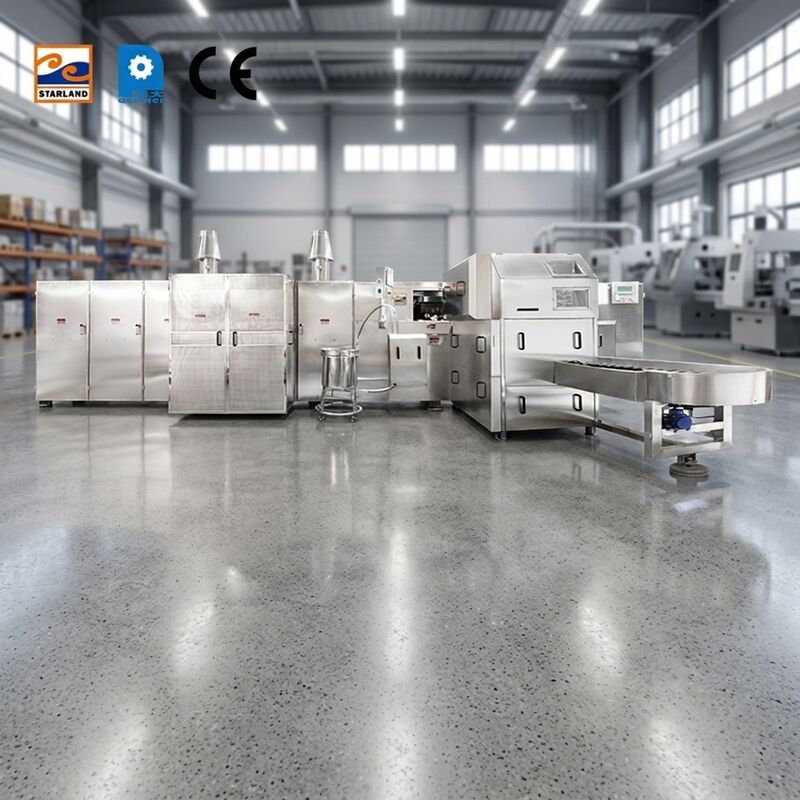 Linea di produzione del cono dello zucchero del rullo di capacità 2000 PCS 1.1KW completamente automatico Installazione facile e interfaccia facile da usare