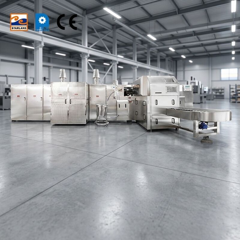 Linea di produzione di coni di zucchero a rulli automatici 220V 380V Linea di produzione di coni di zucchero a rulli automatici per la produzione