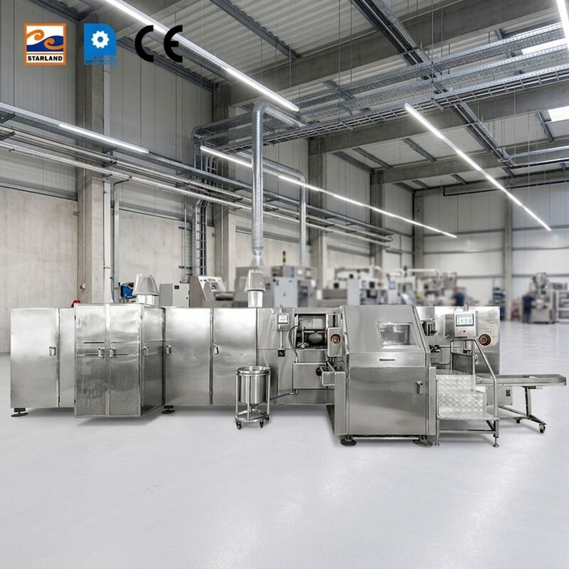 Macchina da forno per biscotti a cono per gelati alimentari dotata di sistema di controllo intelligente per una gestione precisa del processo di cottura