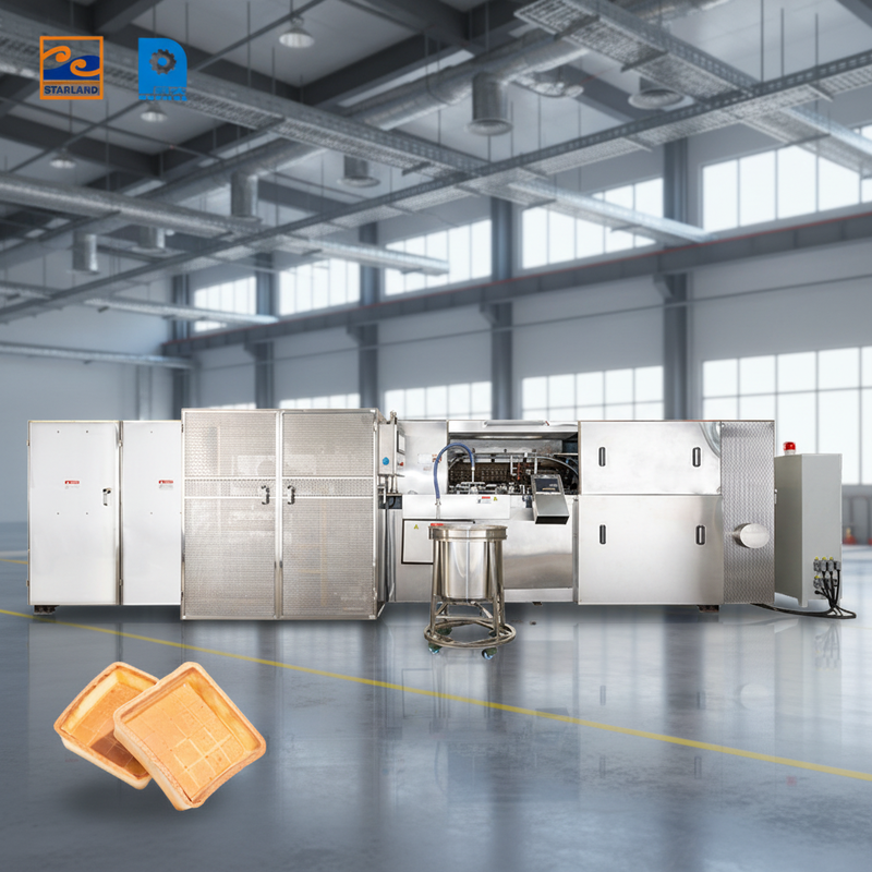 Linea di produzione automatica di crostate con supporto tecnico video progettato per la produzione e l'uniformità del prodotto