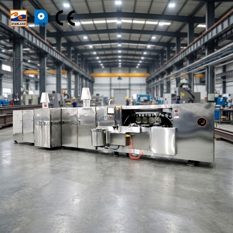 Macchina per wafer in acciaio inossidabile per la produzione industriale di wafer croccanti nell'industria alimentare