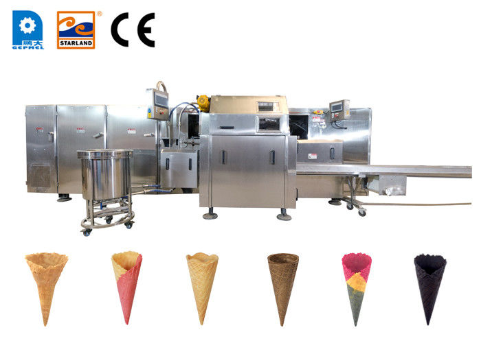 Linea di produzione automatica del cono gelato con il sistema di rotolamento orizzontale