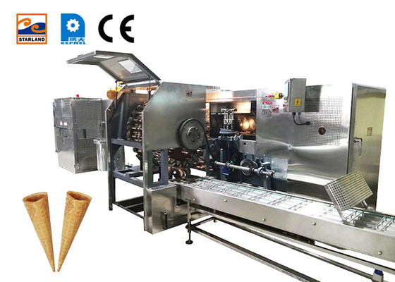 Linea di produzione di coni di zucchero arrotolato Macchina per la produzione di coni gelato commerciale