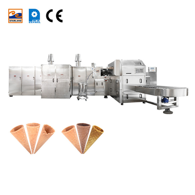 33 piatti macchiano la macchina d'acciaio della fabbricazione di biscotti del cono del macchinario del cono gelato