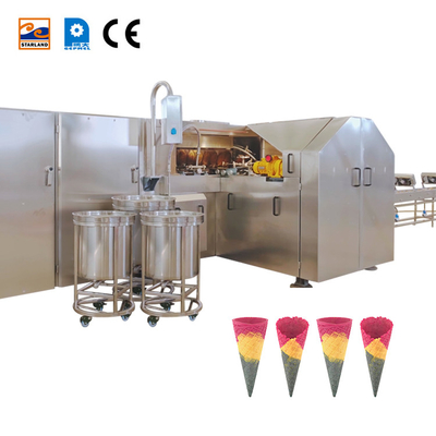137 Piatti da forno Linea di produzione automatica di cono di zucchero Macchine per la produzione di cono di zucchero
