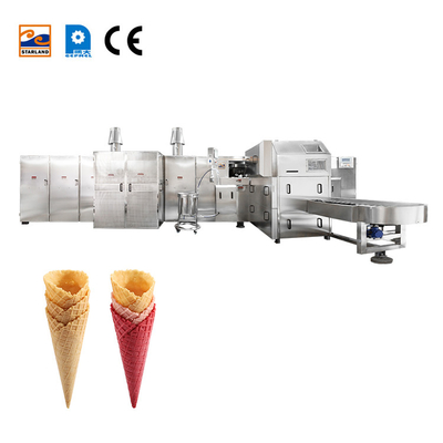 Fabbricante di cono di gelato ad alta stabilità con supporto tecnico video 6200pcs / ora