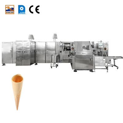 Linea di produzione automatica di Barquillo con formaggio a rulli con cono standard CE 5000/ora