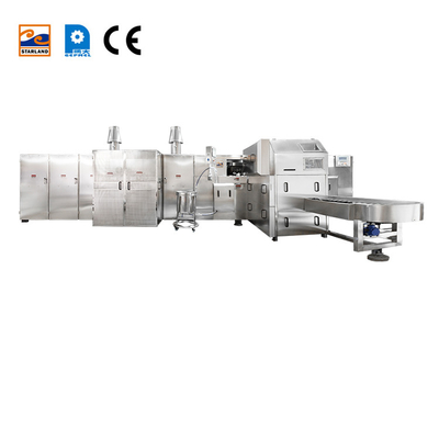 Linea di produzione avanzata di cono di zucchero 380V/220V 4000PCS all'ora in acciaio inossidabile