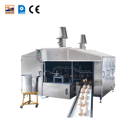 Produttore di coni di wafer in acciaio inossidabile con display digitale e tecnologia di controllo della temperatura