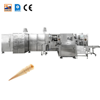 Linea di produzione automatica di coni di zucchero in acciaio inossidabile PLC con garanzia