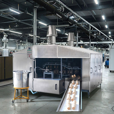Linea di produzione di coni wafer con texture in acciaio inossidabile e funzione automatica
