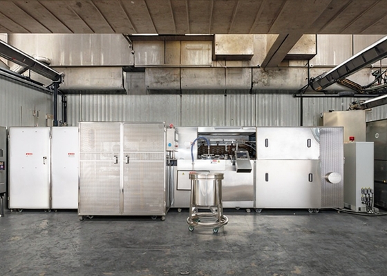 Macchine per la produzione di gusci di tartine in acciaio inox controllate da PLC per l'industria alimentare