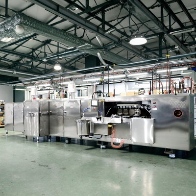 Linea di produzione automatica di biscotti wafer con controllo digitale della temperatura e supporto tecnico video post-vendita